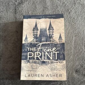 The Fine Print by Lauren Asher - Blue & Cream Paperback